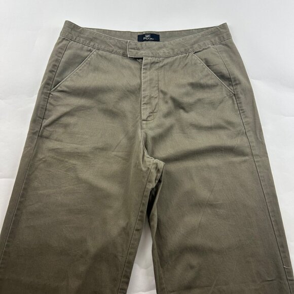 LONG Lee Dark Taupe High Rise Straight Leg Chino Pant 10L - Picture 2 of 6